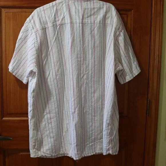 LRG Linen Short Suit Set Vintage Y2K Baggy Streetwear Hip Hop 5XL Two Piece Cargo